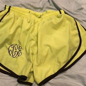 Nike shorts neon green